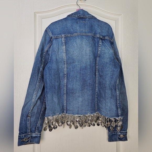 UO Urban Renewal Remade Coin Trim Denim Jacket S/M *EACH ONE IS UNIQUE* - Picture 9 of 15